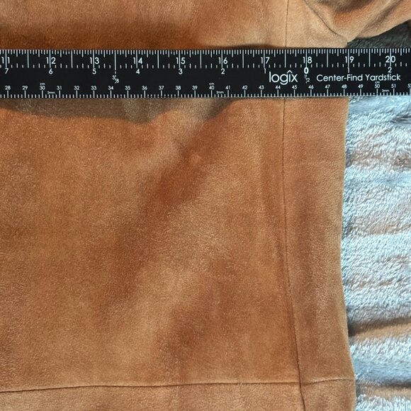 BANANA REPUBLIC WOMEN'S TAN SUEDE/LEATHER JACKET SZ S - Picture 6 of 9